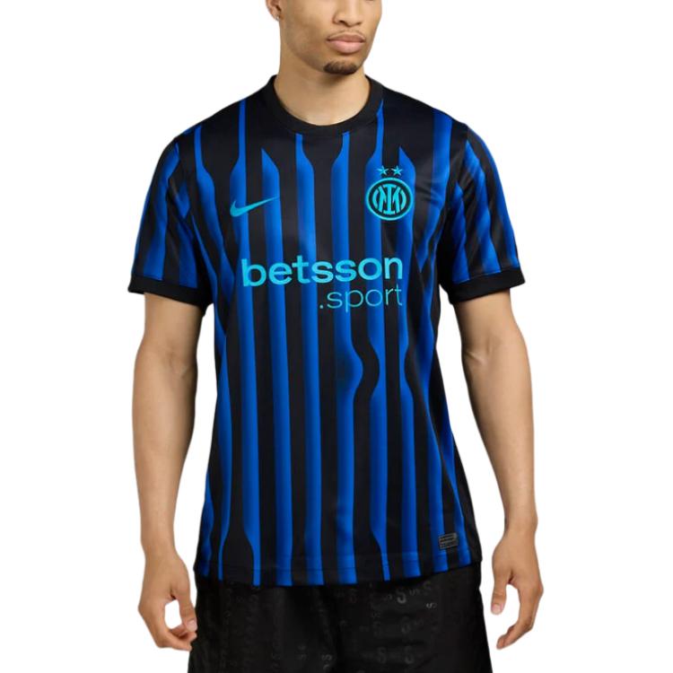 Футболка Inter Milan 2025/26 Stadium Home Men's Dri FIT Soccer Replica Jersey Nike, синий/черный — фото 3