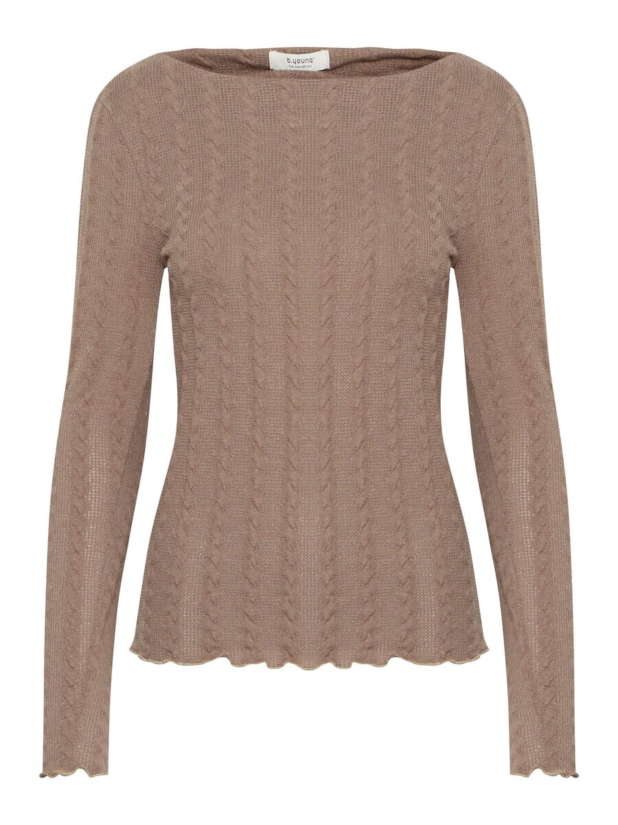 

Тонкий вязаный свитер b.young Sweater Theana, серый