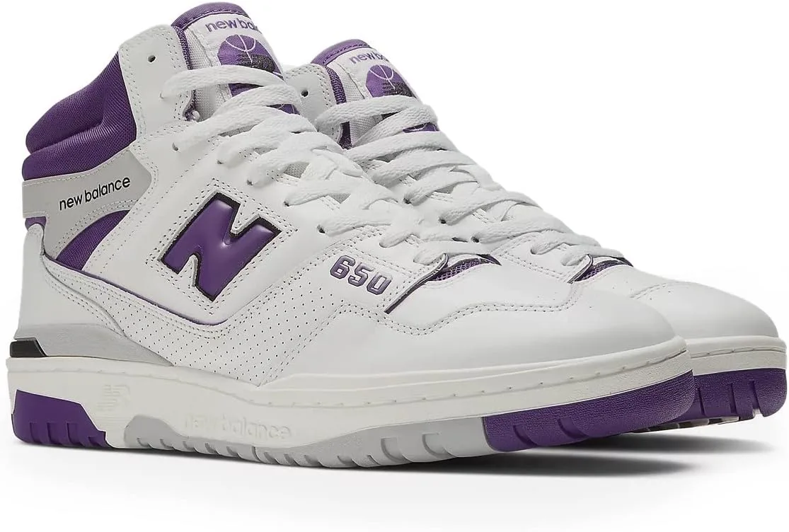 Мужские кроссовки New Balance 650R, белый/фиолетовый/золотой — фото 2