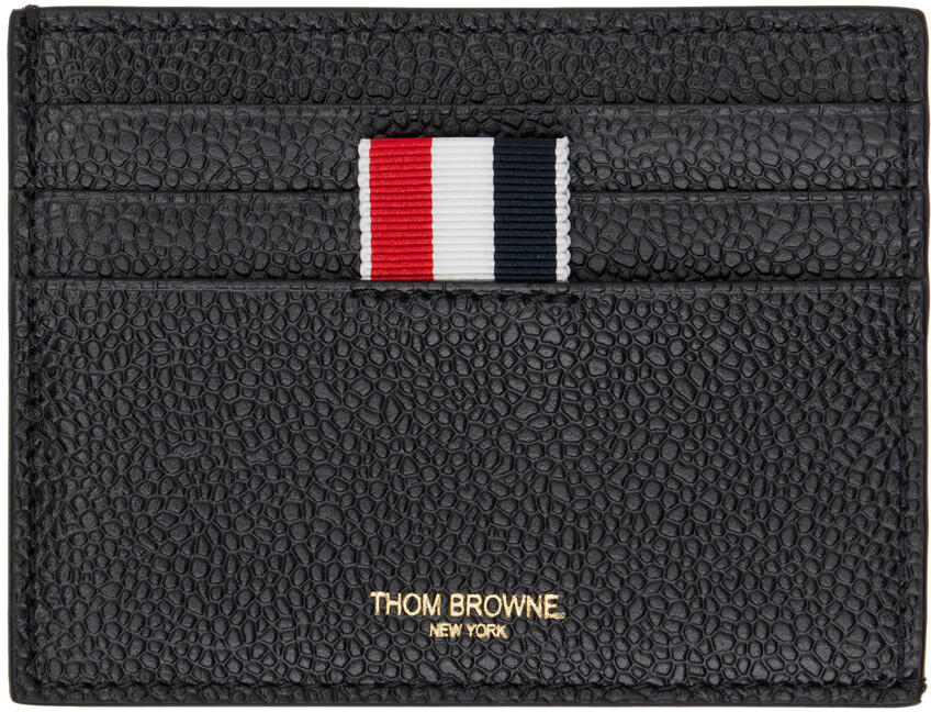 

Холщовый держатель для карточек бежевый и RWB в полоску Thom Browne