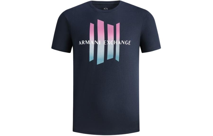 

Футболка мужская темно-синяя Armani Exchange, темно-синий