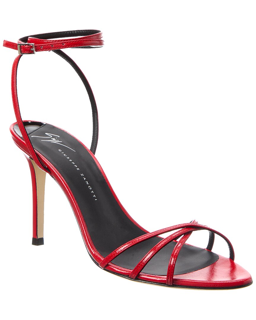 Giuseppe Zanotti Clandestino 90 Leather Sandal, красный