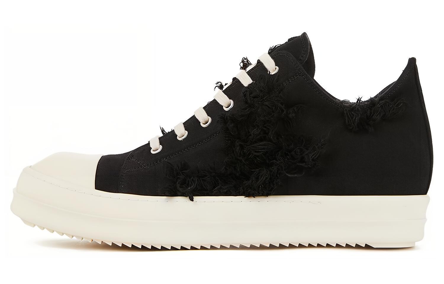 

Мужские кеды Rick Owens Drkshdw средней высоты, черно-молочный