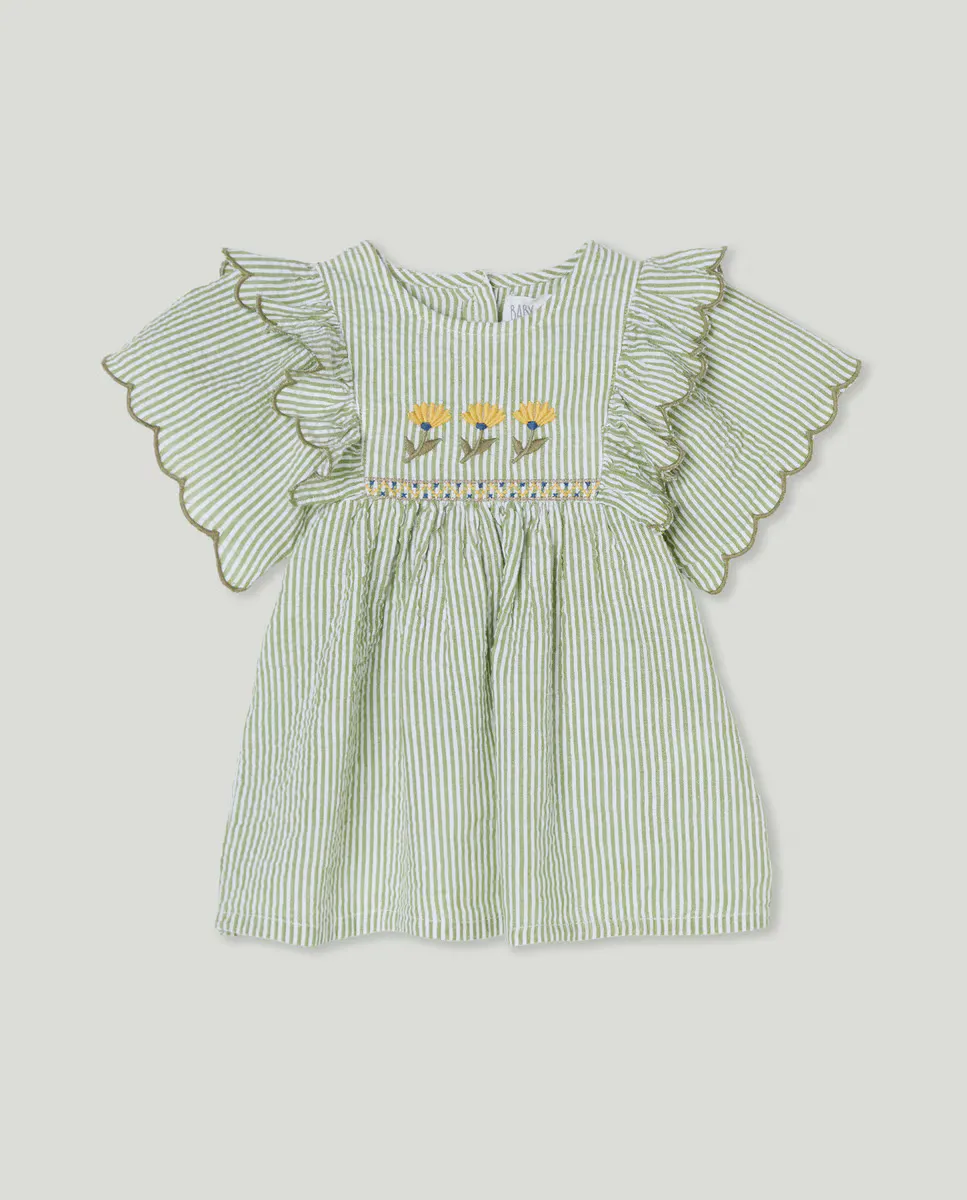 

Платье для девочки с вышивкой Baby El Corte Inglés, зеленый