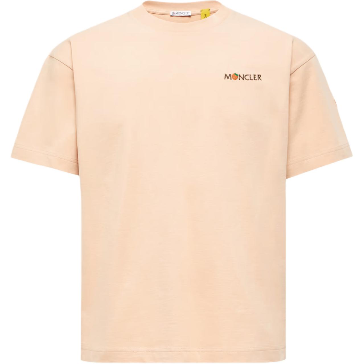 

Футболка Donald Glover SS25 мужская MONCLER GENIUS, персиковый