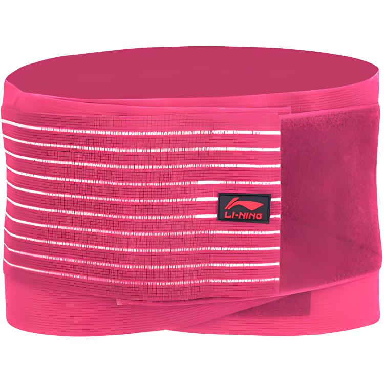 

Бандаж для спины Polyamide для баскетбола, бадминтона, бега, приседаний защитный для взрослых LINING, розовый