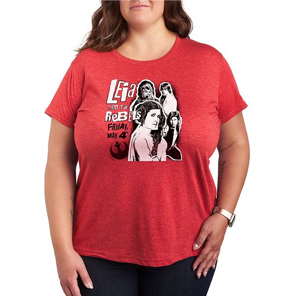 

Футболка Leia & the Rebels графическая Plus size Star Wars, Heather Red, Красный, Футболка Leia & the Rebels графическая Plus size Star Wars, Heather Red