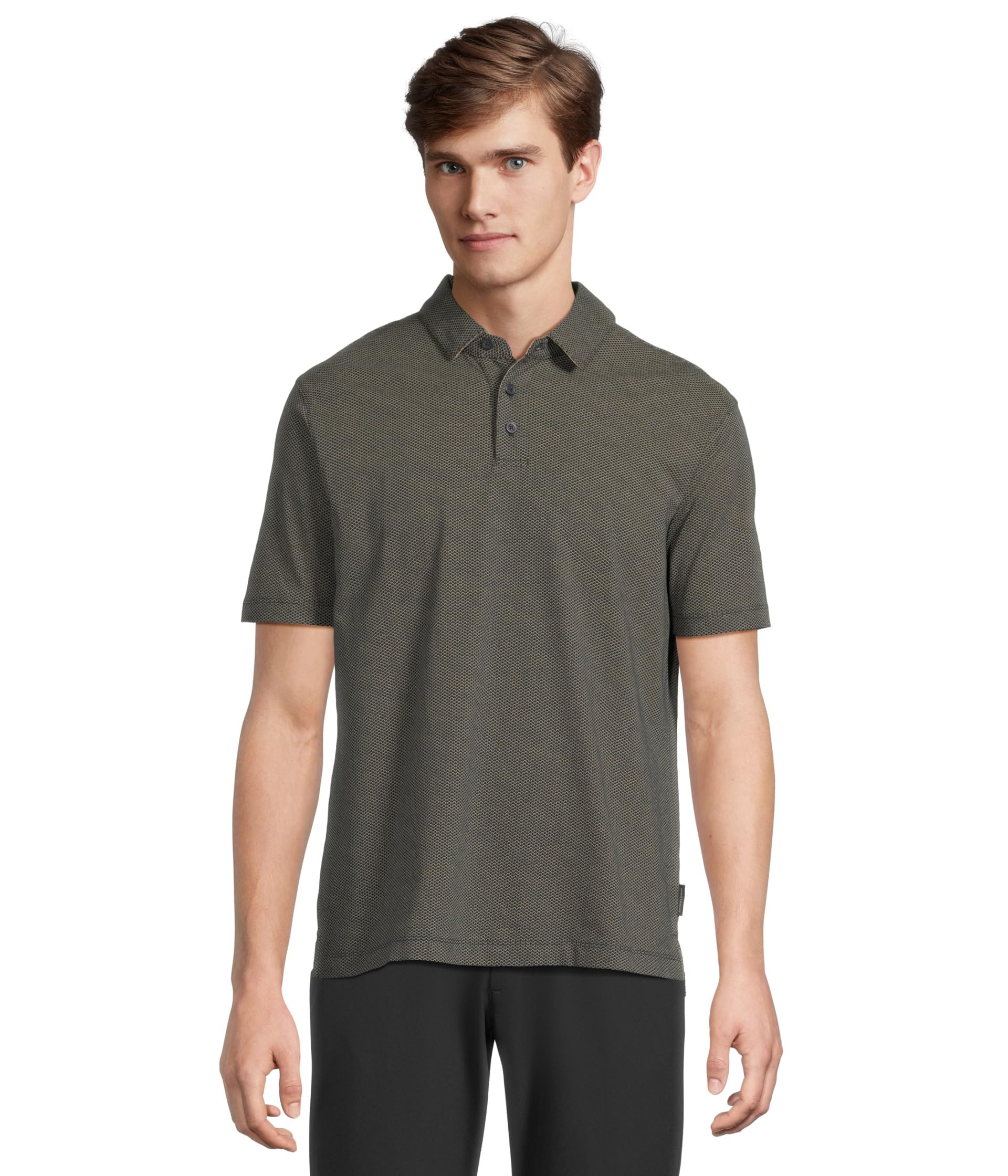 

Поло Armani Exchange Micro Print Polo, цвет Deep Navy/Roasted Ar