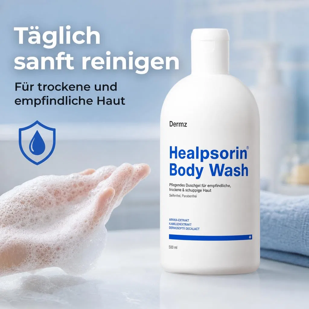 Гель для душа Dermz Healpsorin Body Wash для сухой и чувствительной кожи, 500 мл Dermz — фото 2