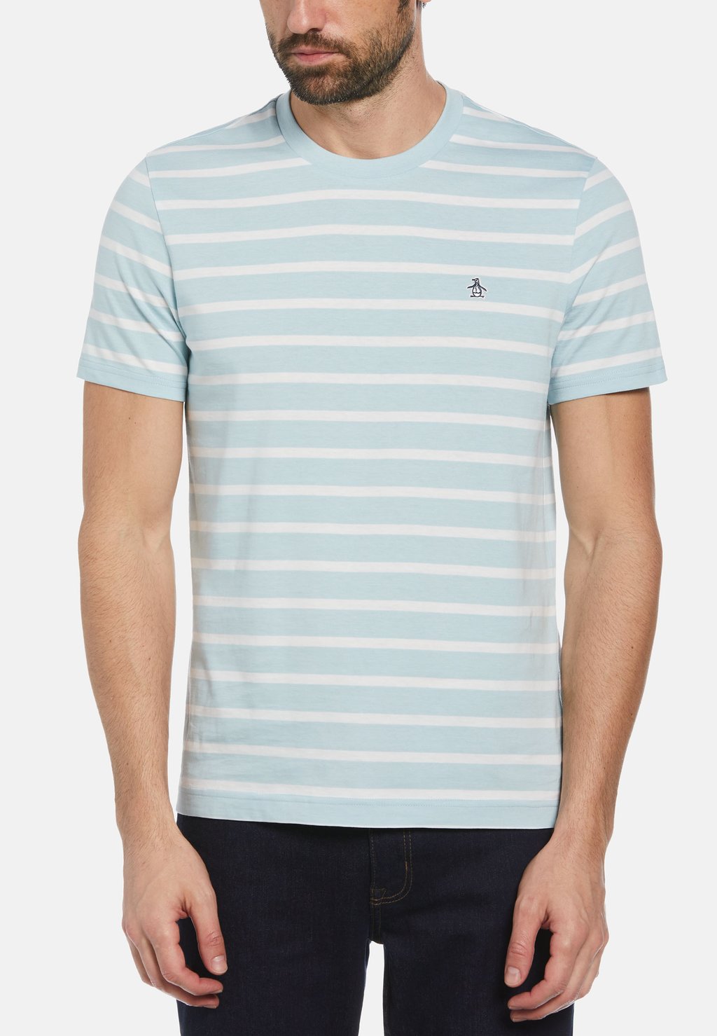 

Футболка с принтом BRETON Original Penguin, светло-голубой