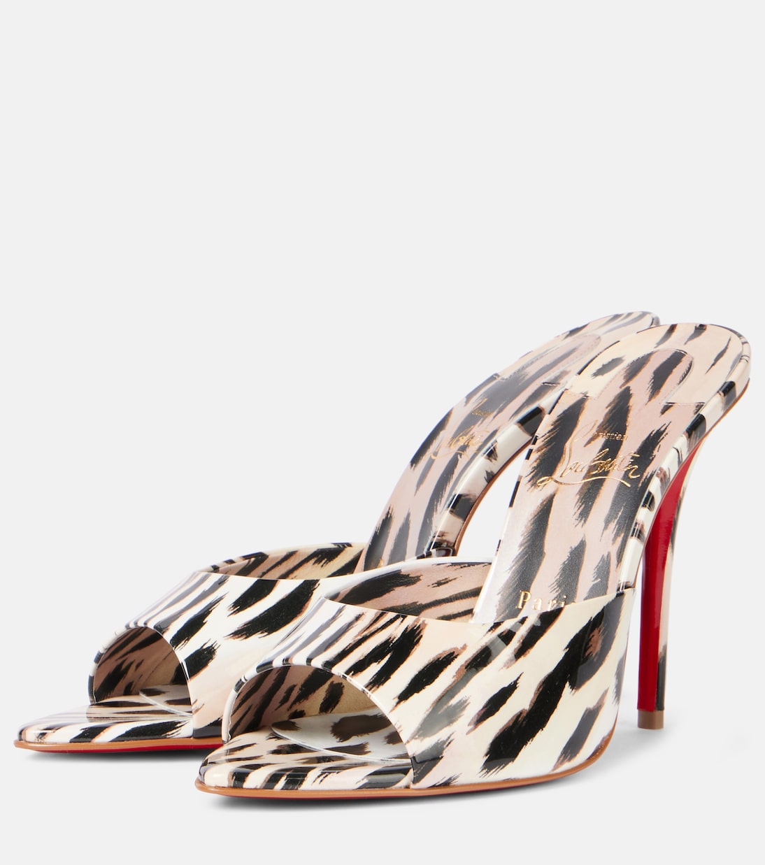 Miss Z 100 лаковые мюли Christian Louboutin, Vintage Rose /Lin Vintage Rose — фото 4