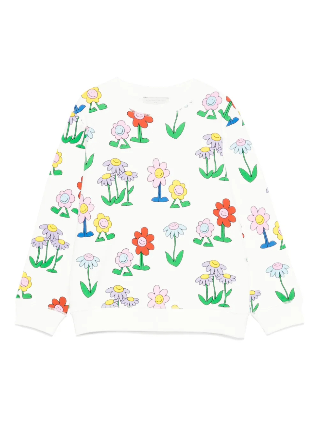 

Толстовка с цветочным принтом Stella McCartney Kids, белый