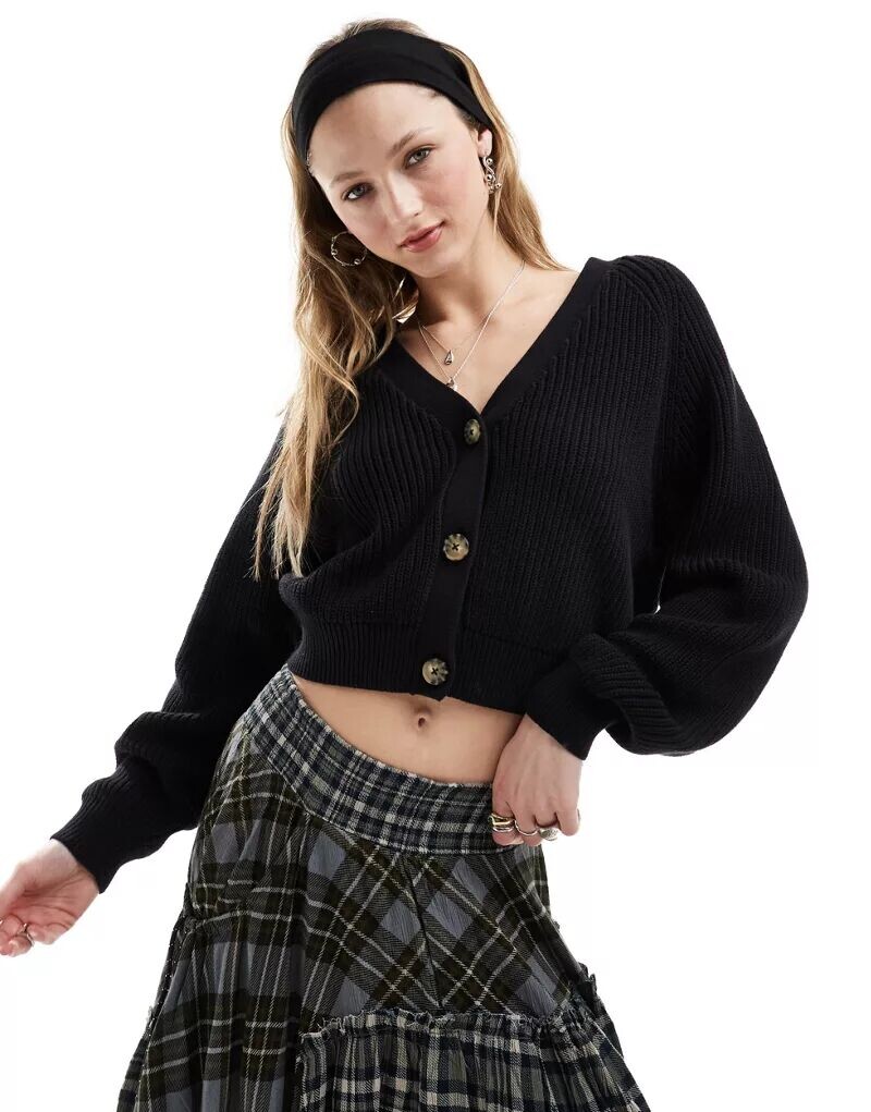 

Черный кардиган Monki