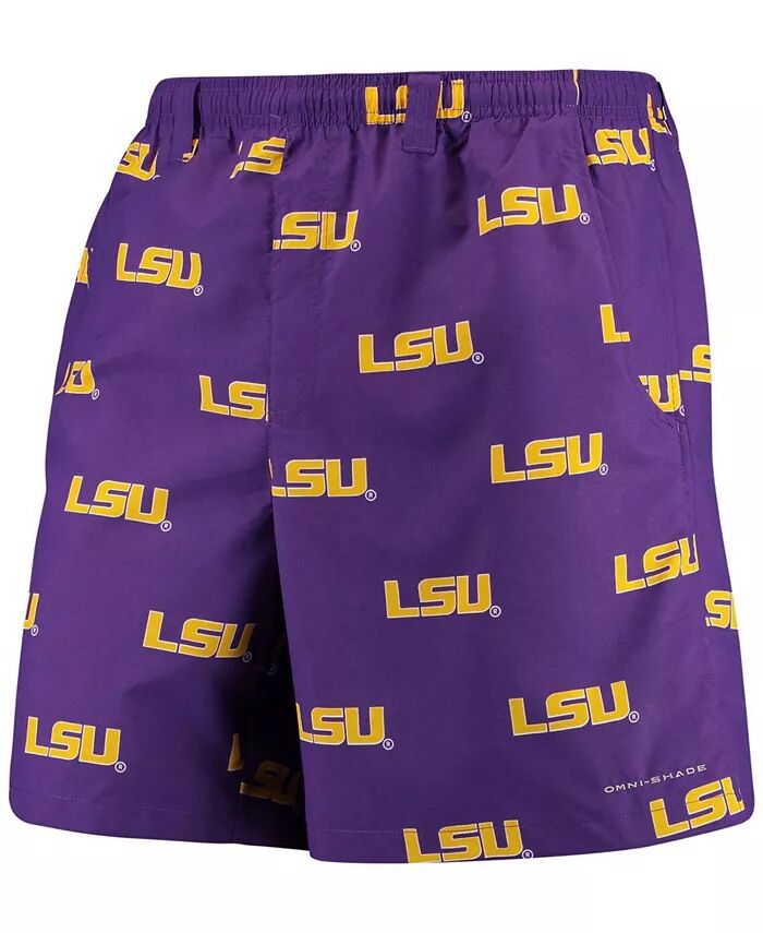 

Мужские фиолетовые шорты LSU Tigers Backcast II 8" Omni-Shade Hybrid Columbia