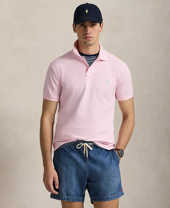 

Мужская классическая хлопковая поло Ralph Lauren Polo Ralph Lauren, розовый