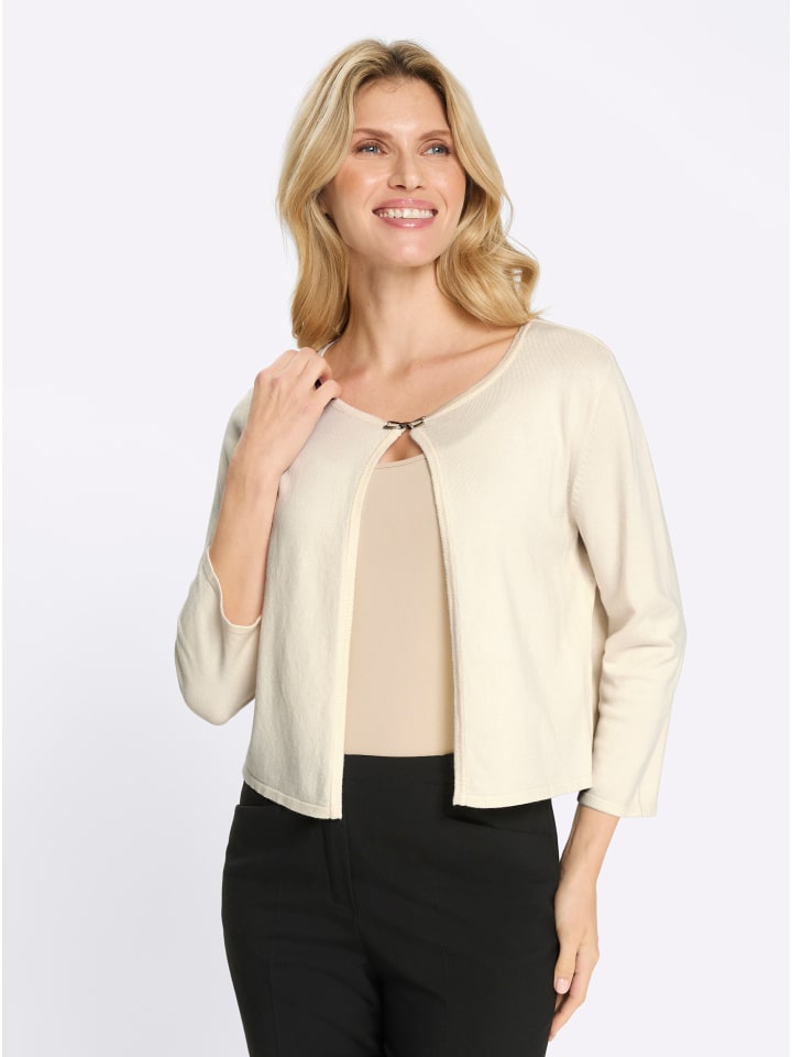 

Sieh an! Изящный вязаный кардиган цвета шампанского