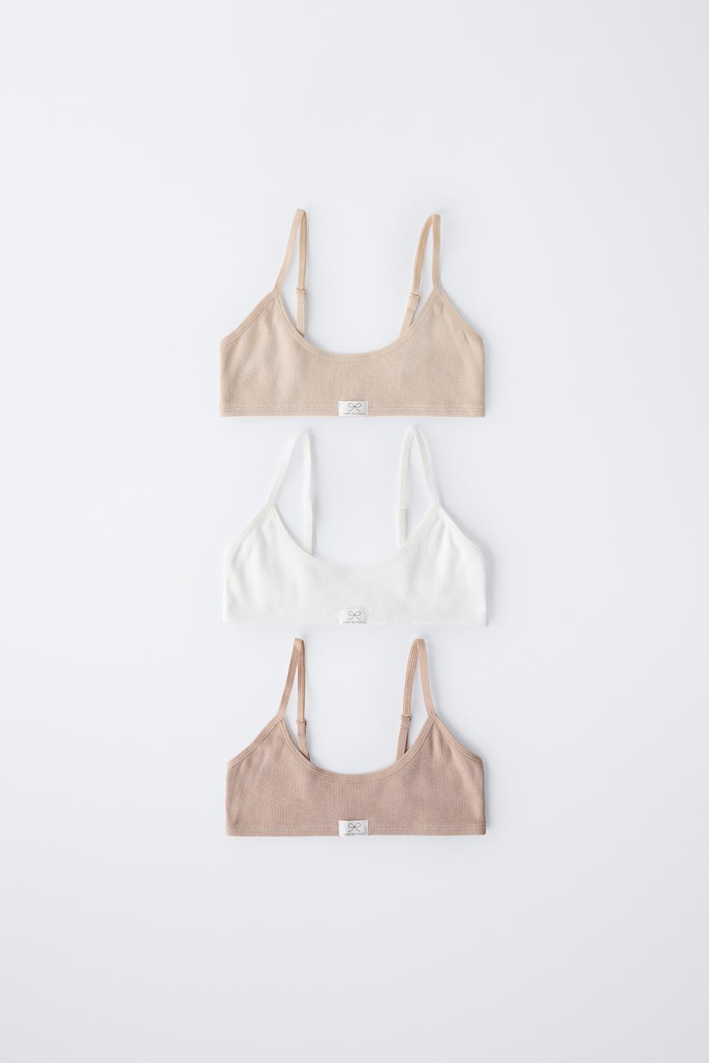

Возраст от 6 до 14 лет / 3-упаковка жилетов в рубчик с этикеткой ZARA, цвет Beige-pink