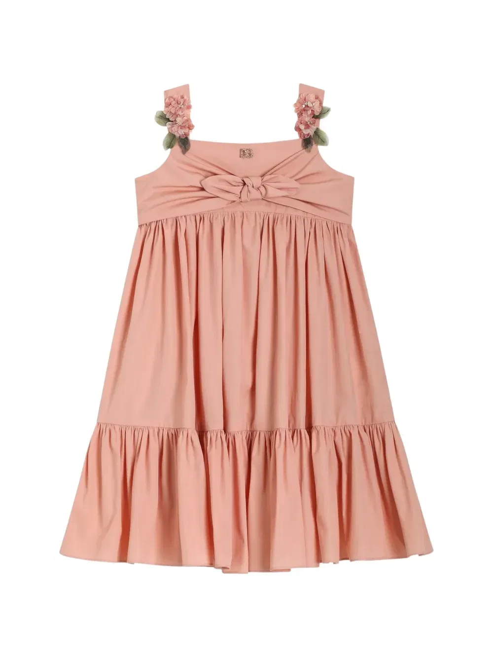 Поплиновое платье без рукавов Dolce & Gabbana Kids, розовый