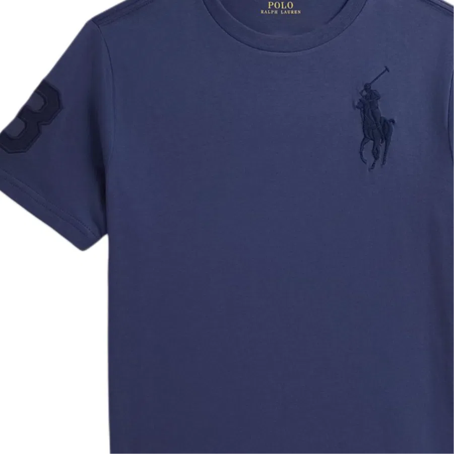 Футболка Big Pony Polo Ralph Lauren Light Marine Blue — фото 4