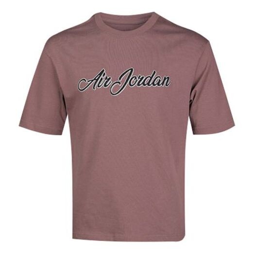 

Футболка remastered logo embroidered round neck short sleeve purple gray Air Jordan, серый