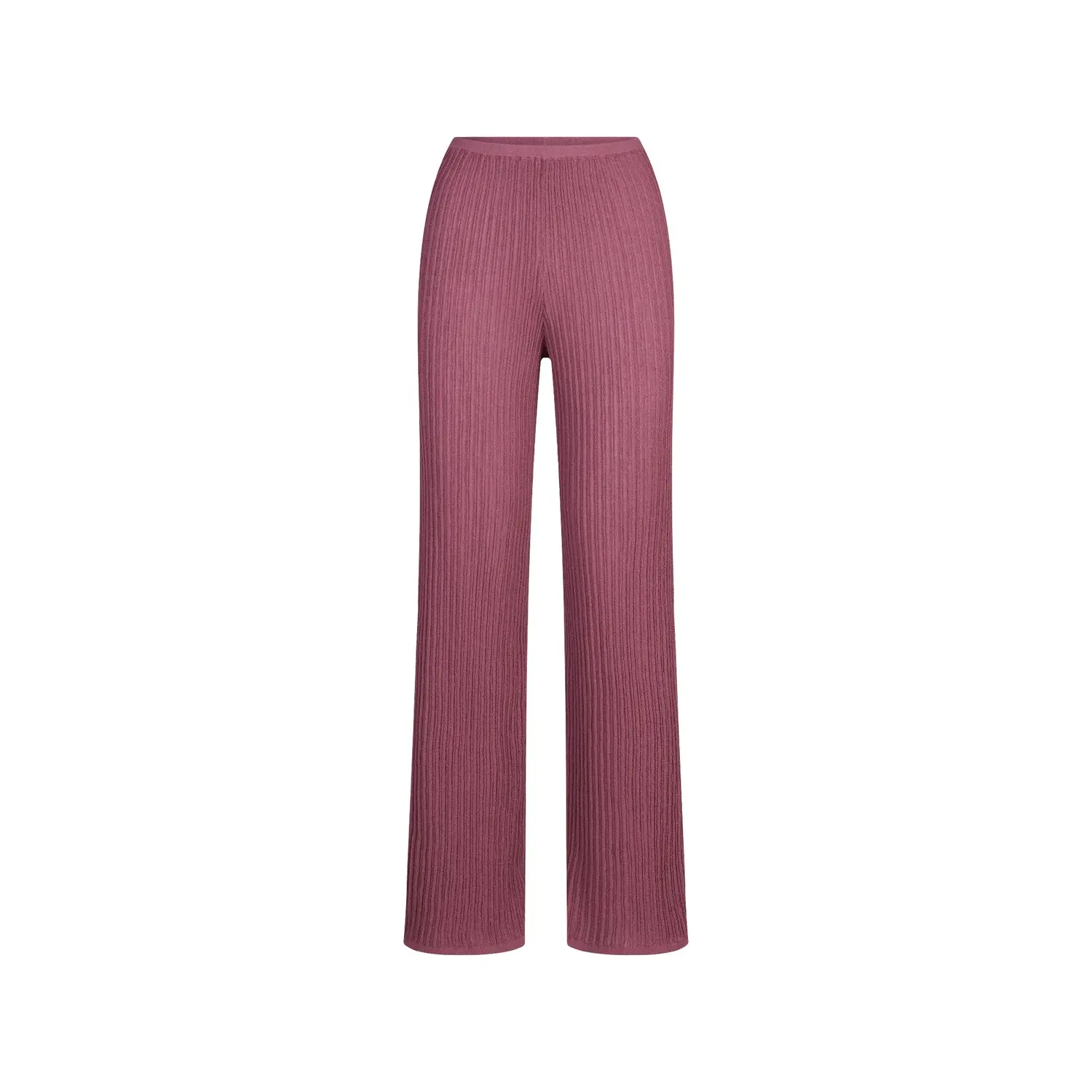 

Прямые брюки из прозрачного трикотажа FW25 Skims, Beet Color