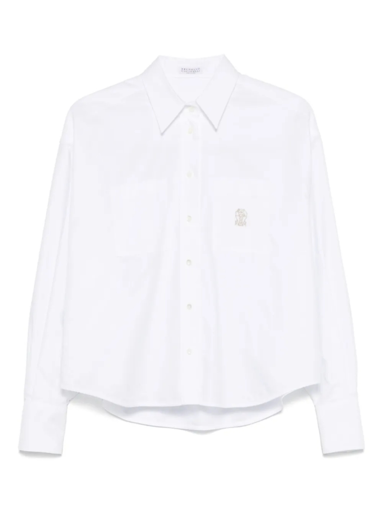 

Рубашка из хлопка Brunello Cucinelli, белый