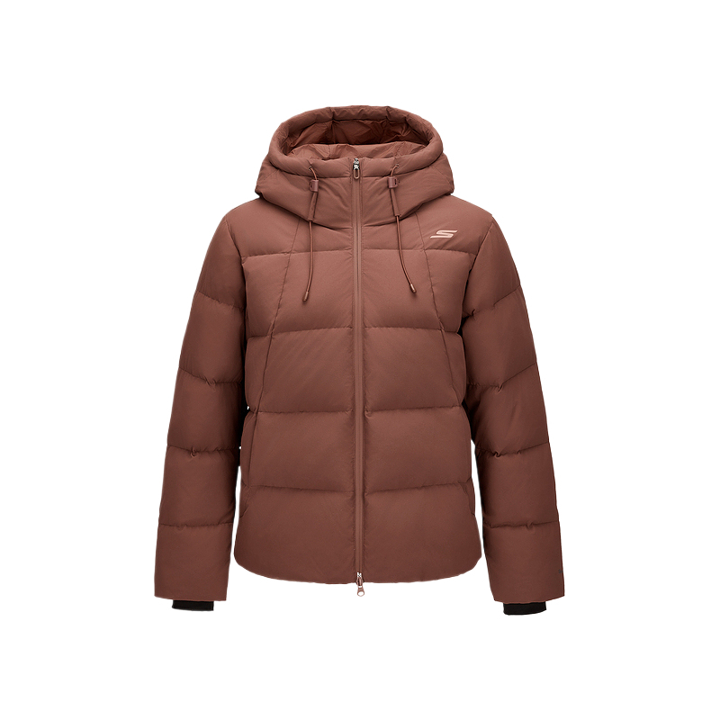 

Комфортная спортивная серия пуховик women's Skechers, коричневый