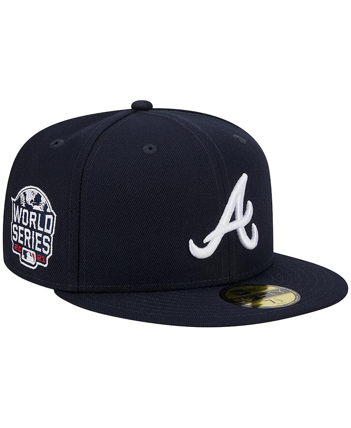 

Мужская темно-синяя приталенная шляпа Atlanta Braves 2021 World Series Team Color 59FIFTY New Era