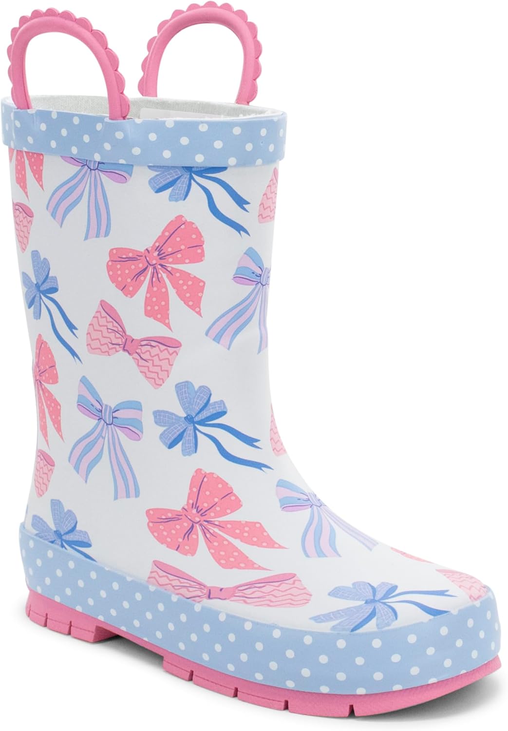 

Детские резиновые сапоги Western Chief с ручками для надевания - премиальные водонепроницаемые сапоги для мальчиков и девочек, Beautiful Bows