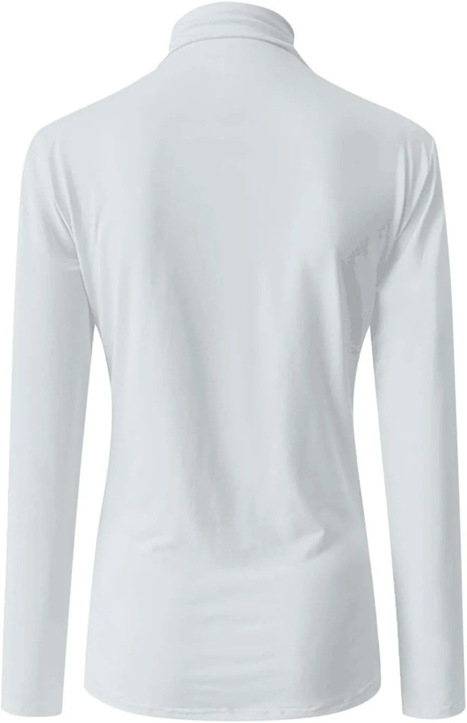 Женская водолазка с длинным рукавом Slim Fit — фото 3