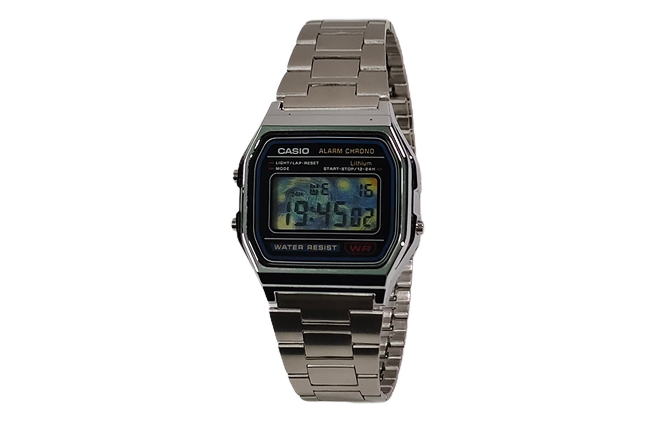 

CASIO Часы Retrofit Series Quartz Movement Stainless Steel Strap Watch Unisex Black Dial