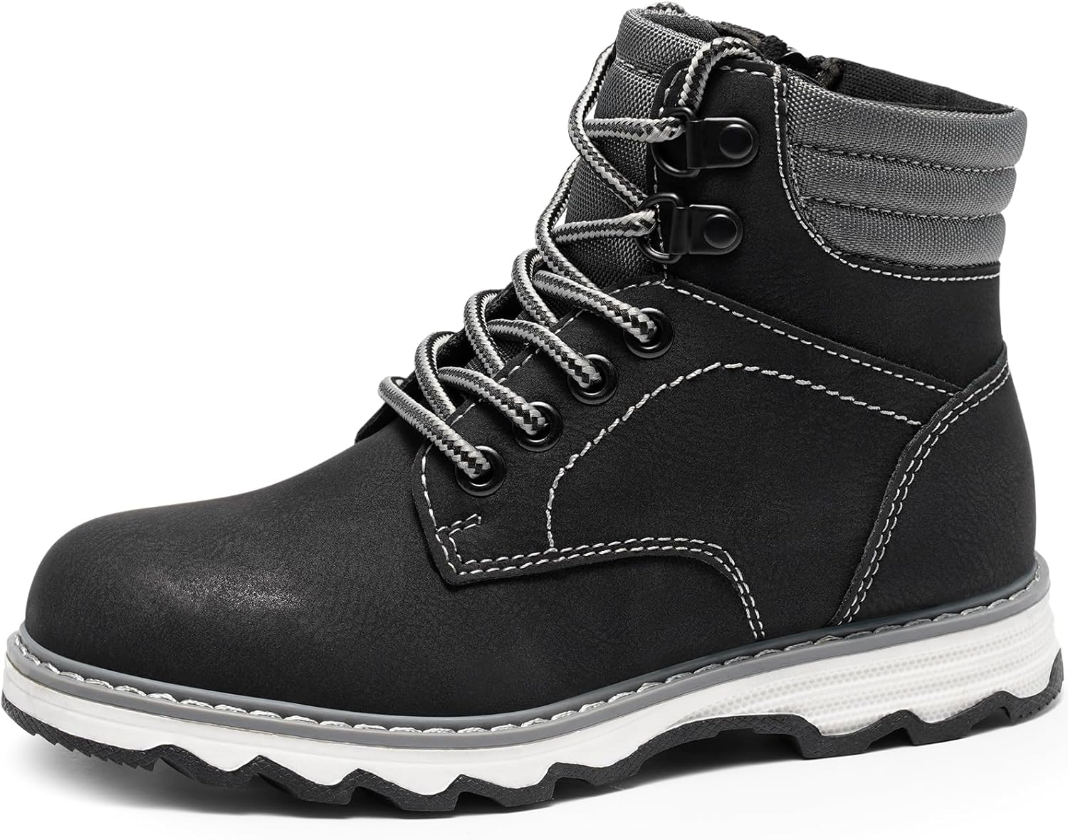 

Детские зимние ботинки KELISI для мальчиков, ботинки для ходьбы, ботинки с молнией, туристические ботинки, черный