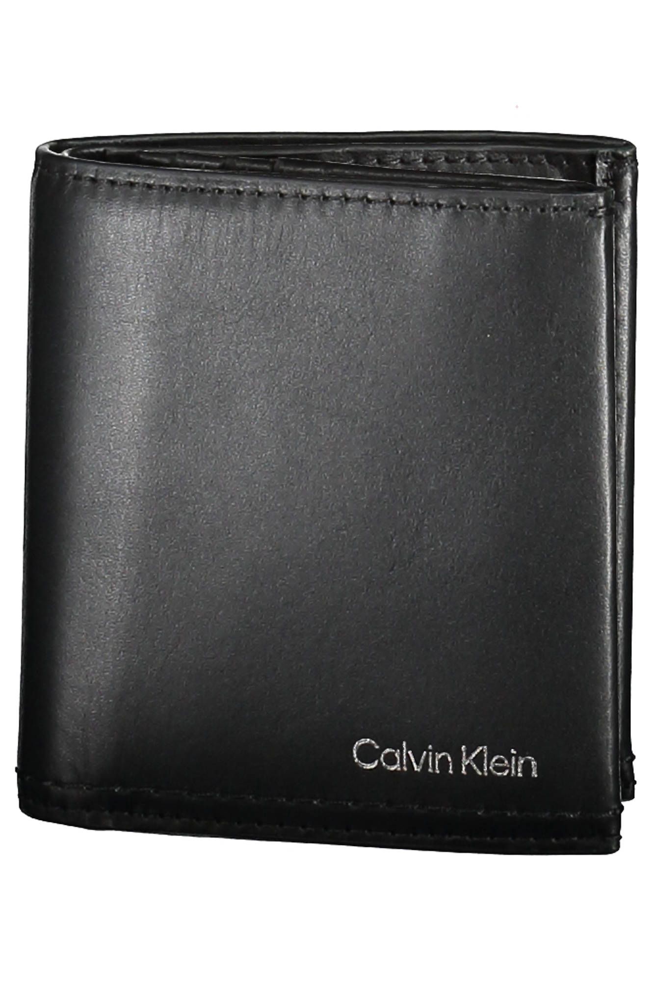 

Черный кожаный мужской кошелек Calvin Klein