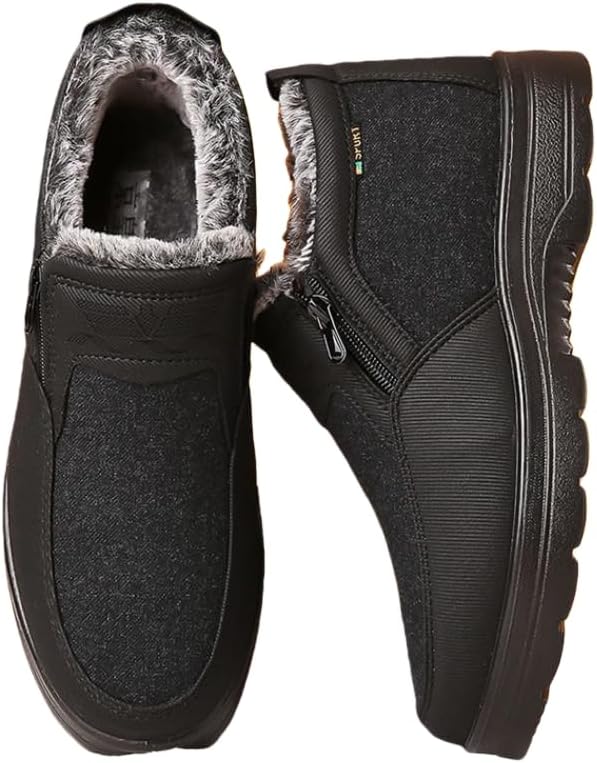 

Мужские ортопедические удобные слипоны с поддержкой свода стопы, ортопедические лоферы при плантарном фасциите, повседневные винтажные кеды на плоской подошве для снятия боли в ногах и пятках Hhhchpm, черный