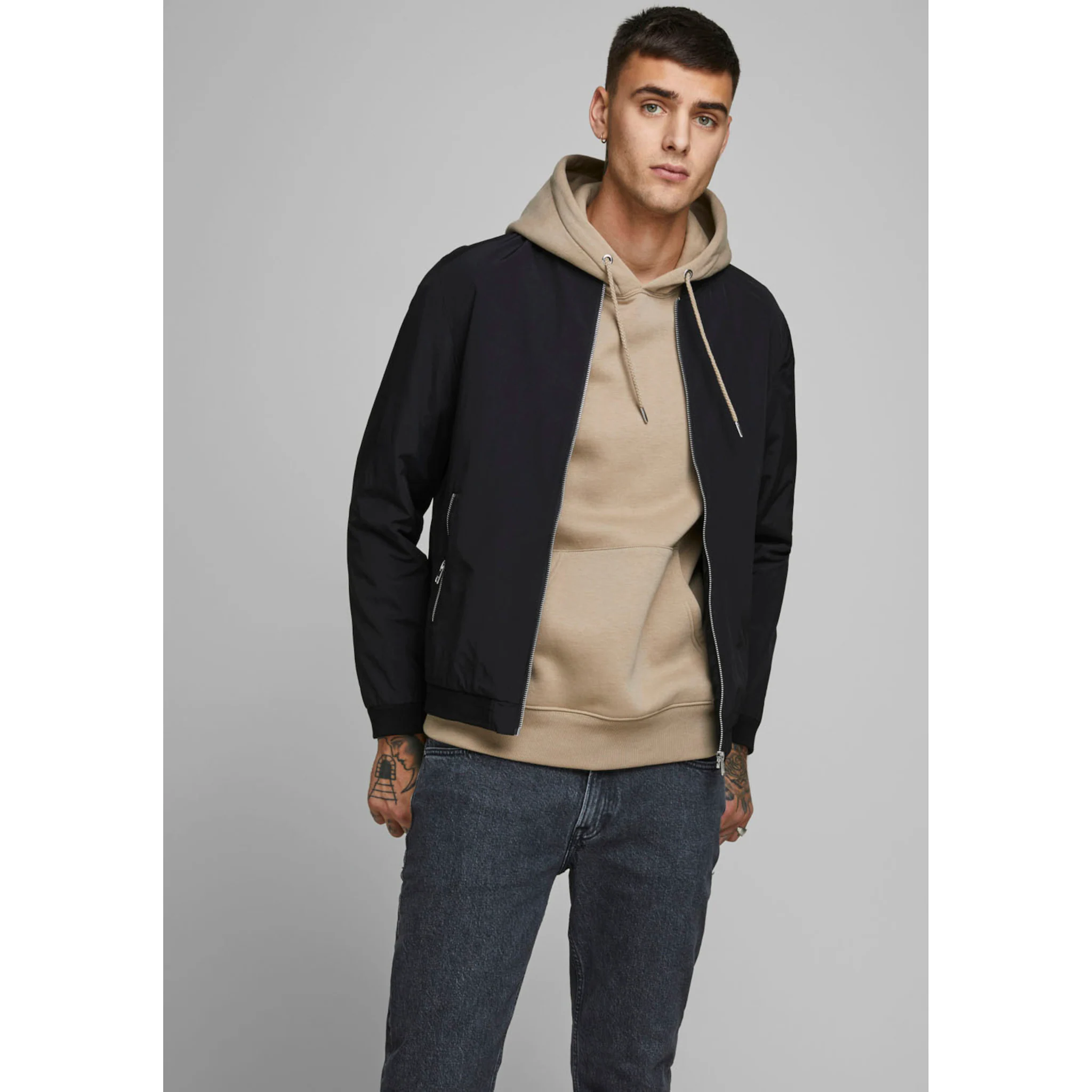 

Куртка-бомбер Jack & Jones "JJERUSH", черный
