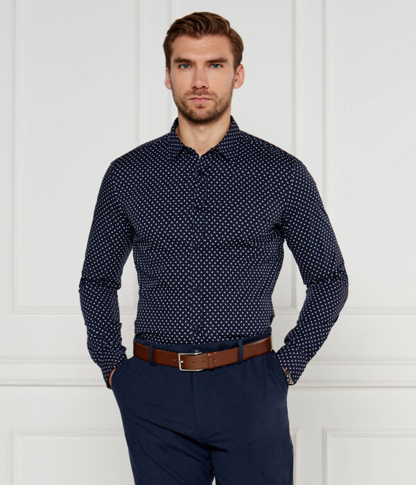 

Рубашка p-hank-spread-243 Slim fit Boss, синий