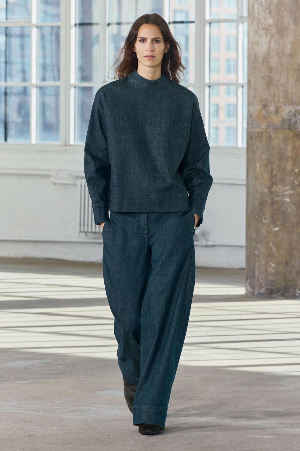 

Джинсовый топ ZARA, синий
