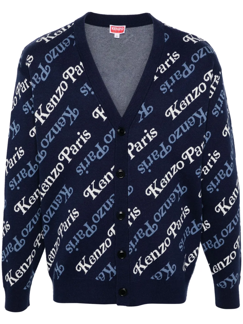 

Жаккардовый кардиган из коллаборации с Verdy KENZO, синий
