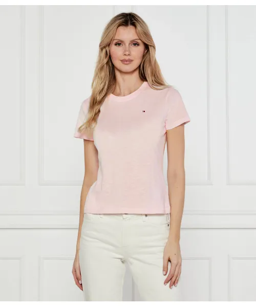 

Футболка Slim fit Tommy Hilfiger, розовый