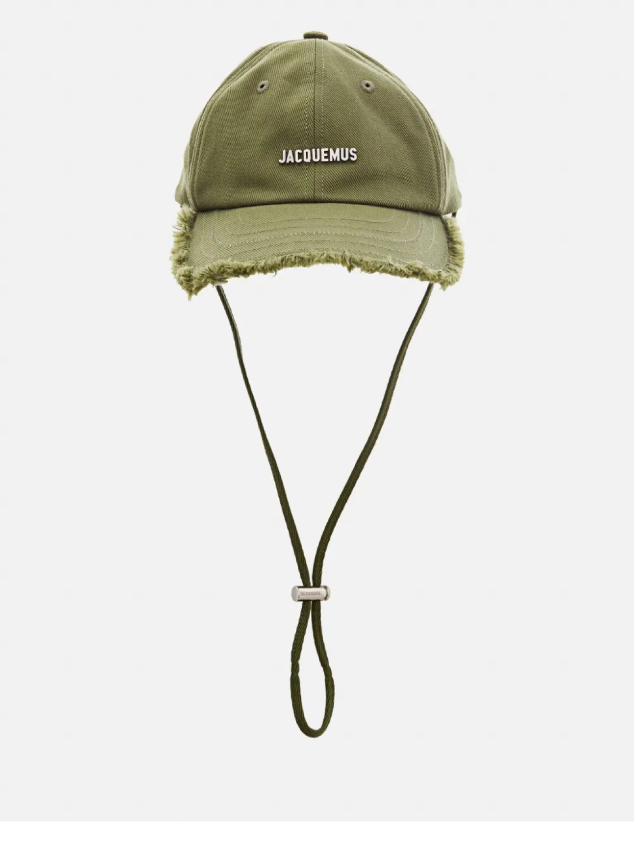

Кепка Jacquemus с бахромой и отстрочкой, зеленый