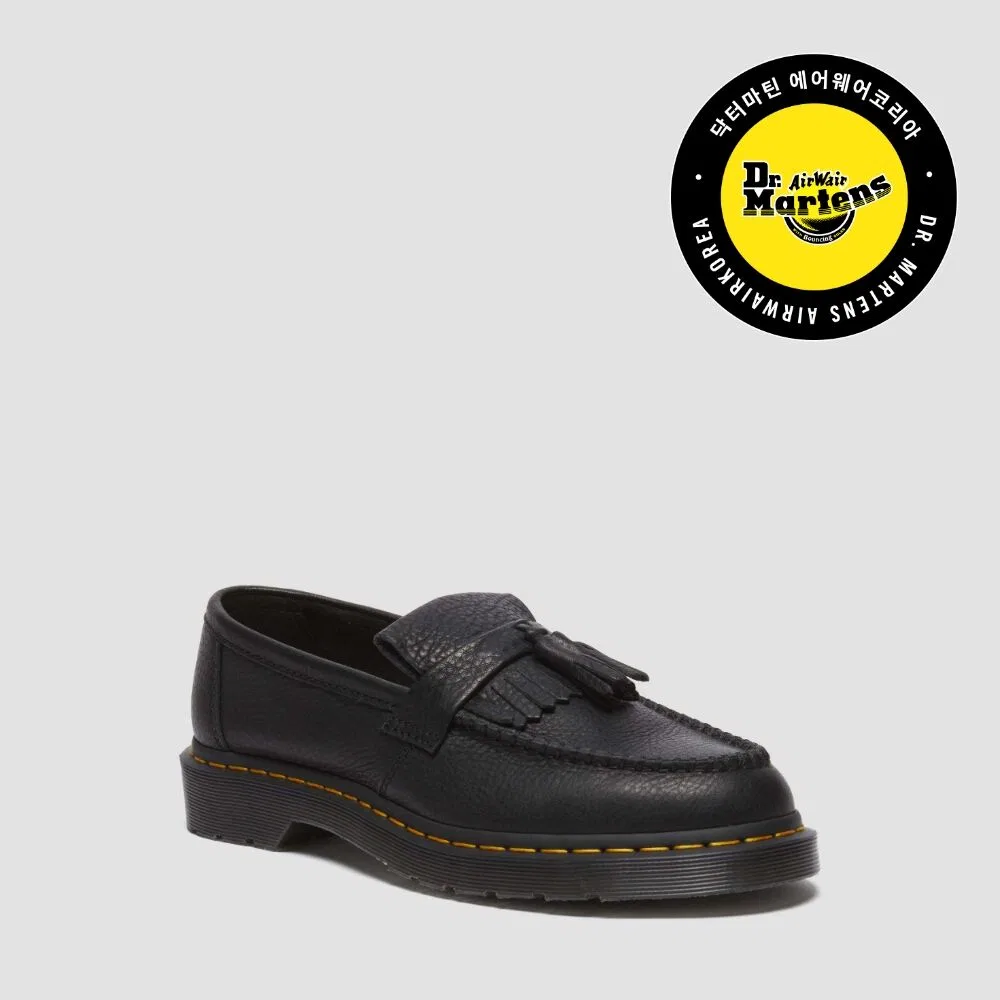 Мужские лоферы с кисточками Adrian Ambassador, чёрные, от Dr. Martens