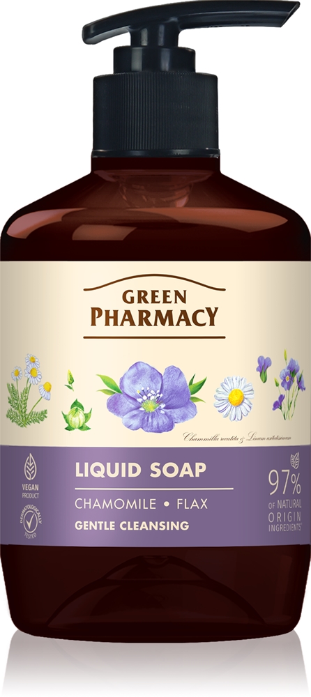 

Ромашковое мыло для рук жидкое мыло Green Pharmacy, 460 мл