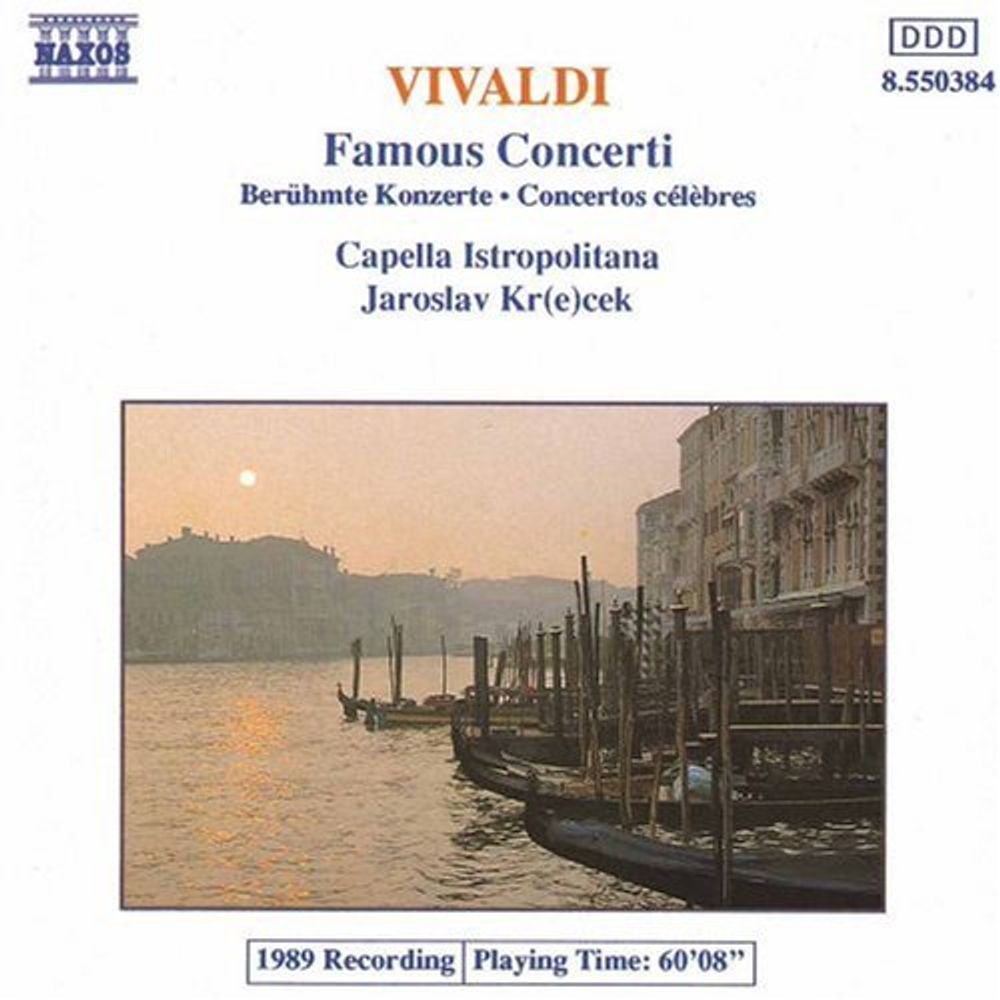 

Диск CD Famous Concertos - Antonio Vivaldi