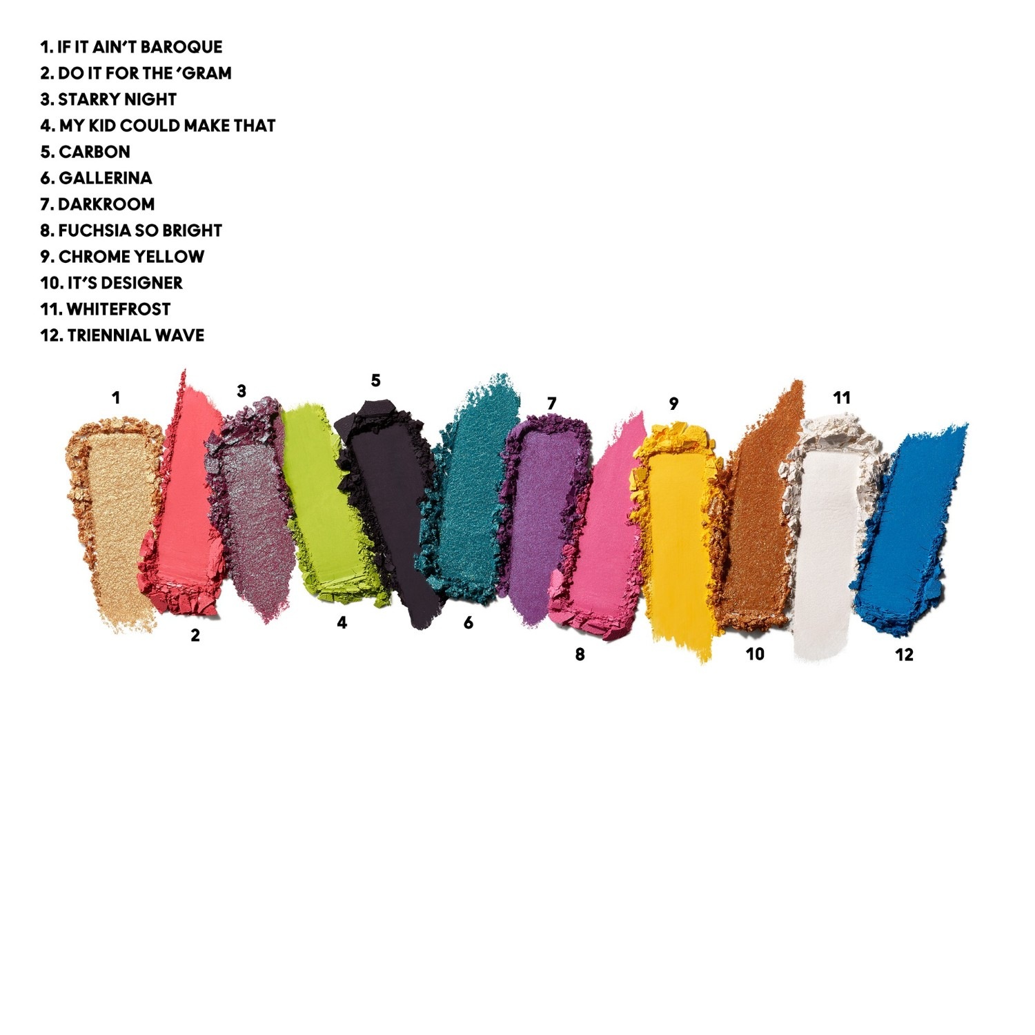 Тени для век hi-fi colour x12 palette Mac, hi-fi colour, вес 12.2 гр. — фото 3