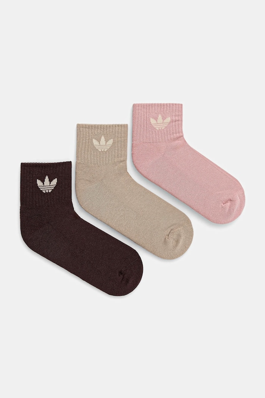 

Носки 3 пары Adidas Originals, розовый