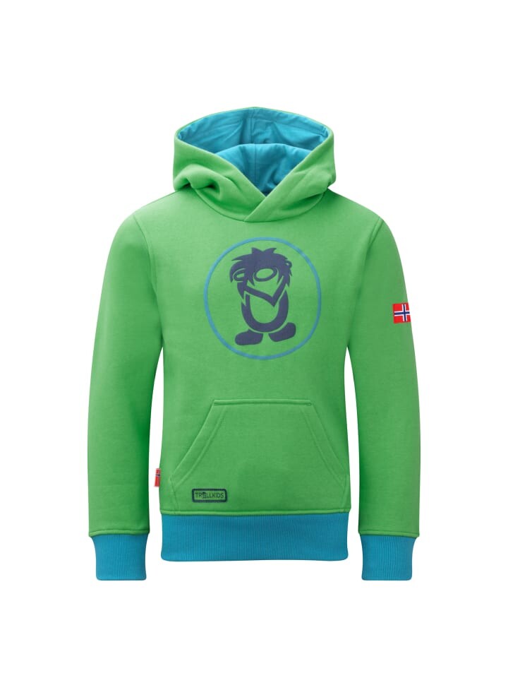 

Пуловер Trollkids Hoodie Troll, цвет fresh green