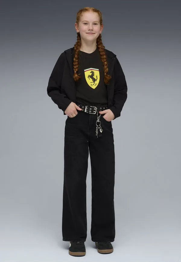 Футболка с принтом в виде цветного щита scuderia ferrari Puma, Black