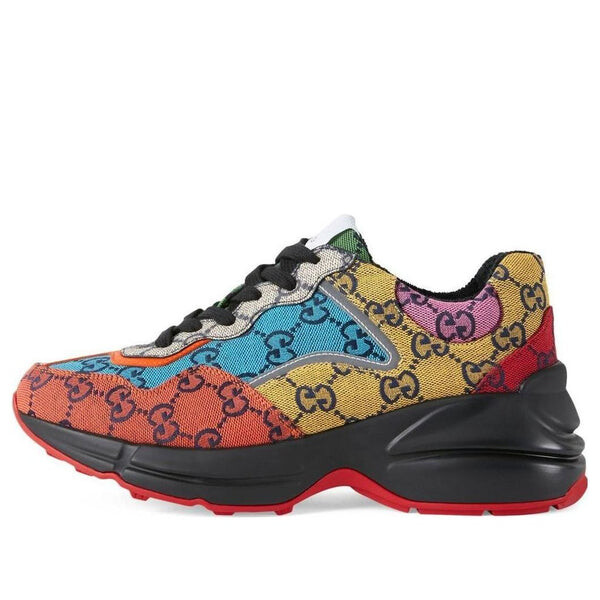 Кроссовки rhyton 'multicolor monogram' Gucci, мультиколор