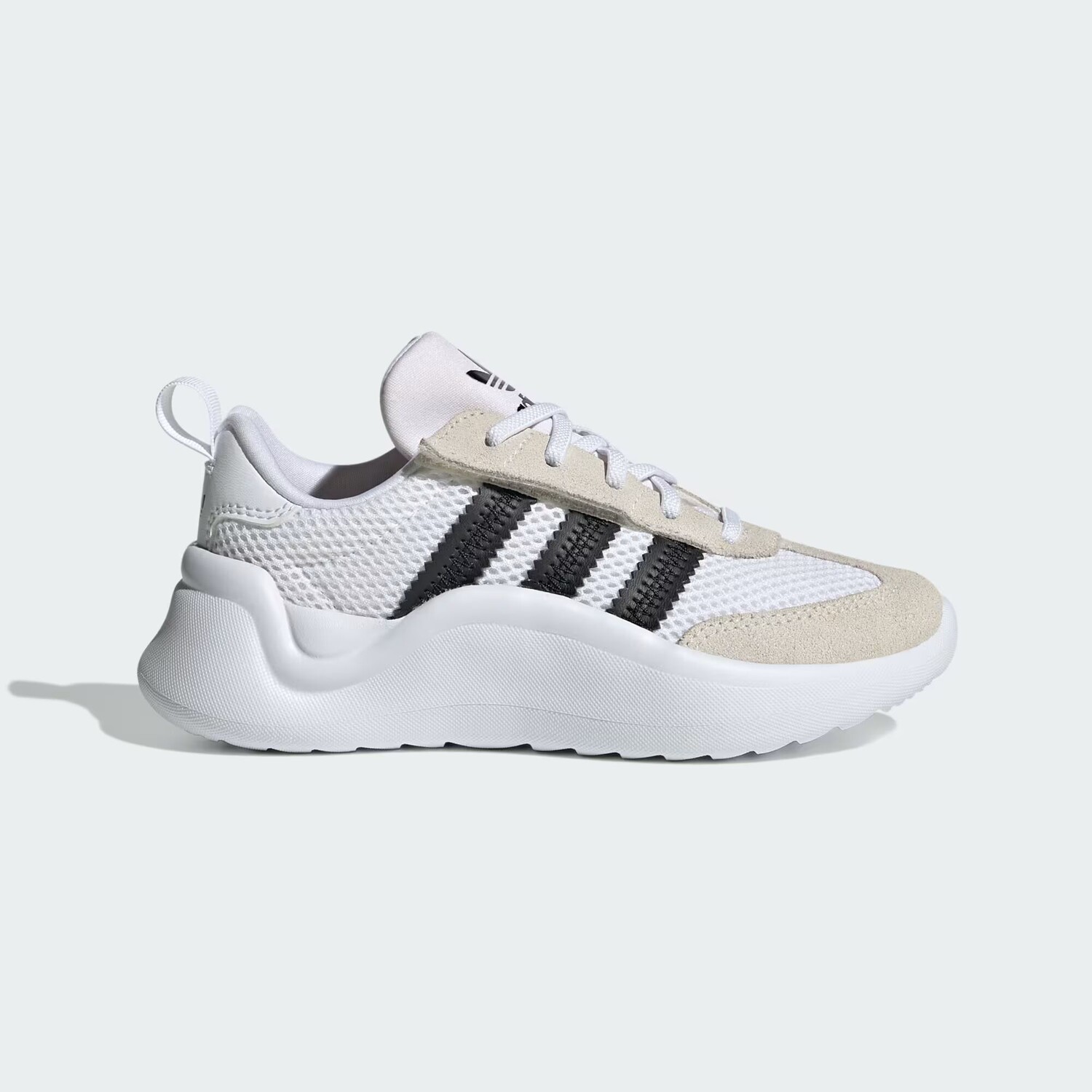 

Детские туфли Adifom 70s с удобной застежкой и эластичными шнурками Adidas, цвет Cloud White/Core Black/Chalk White