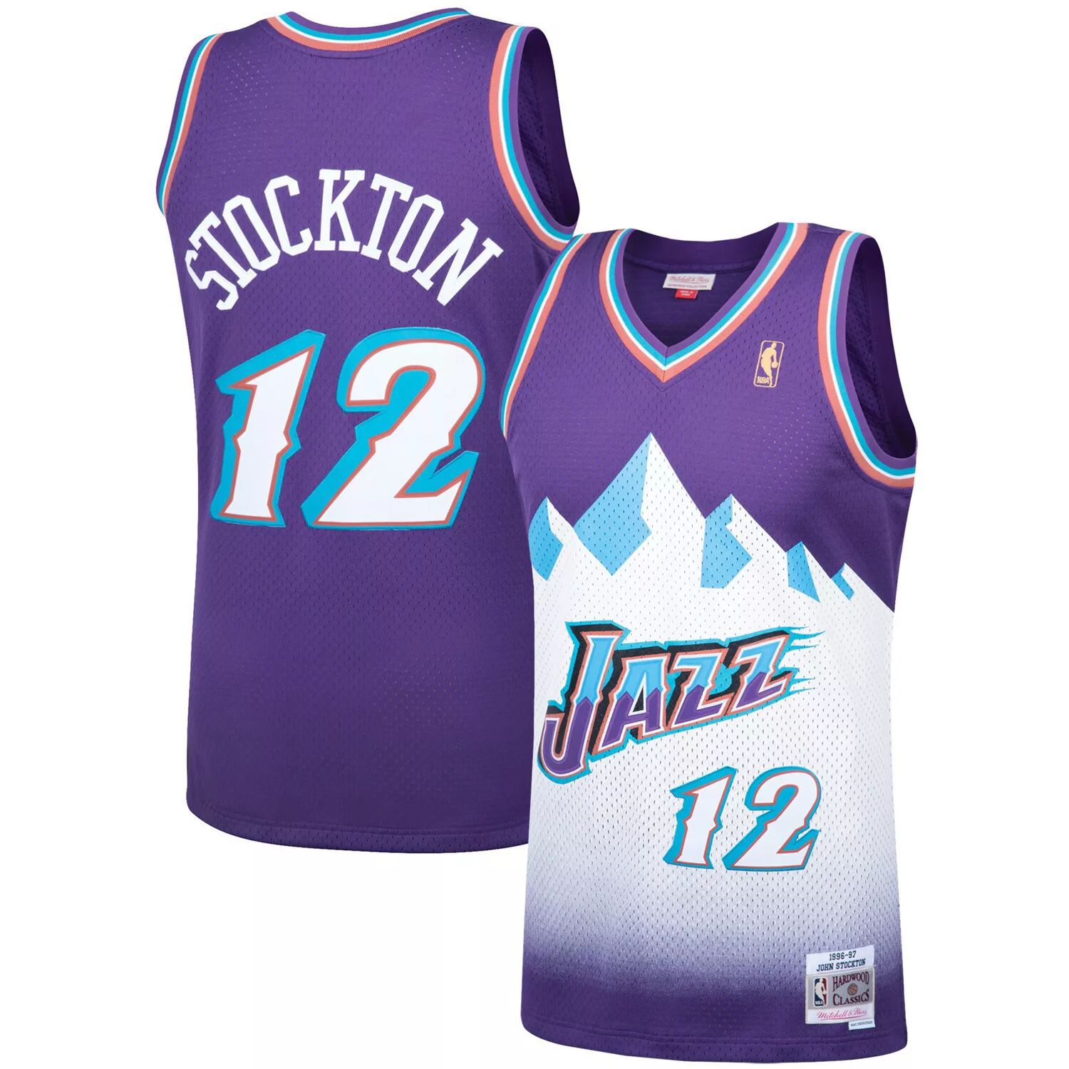 

Мужское джерси Mitchell & Ness John Stockton Purple Utah Jazz 1996-97 Hardwood Classics Swingman Player